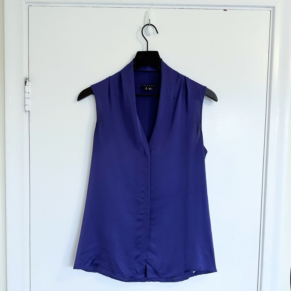 Theory Deronisa SILK top, Amethyst